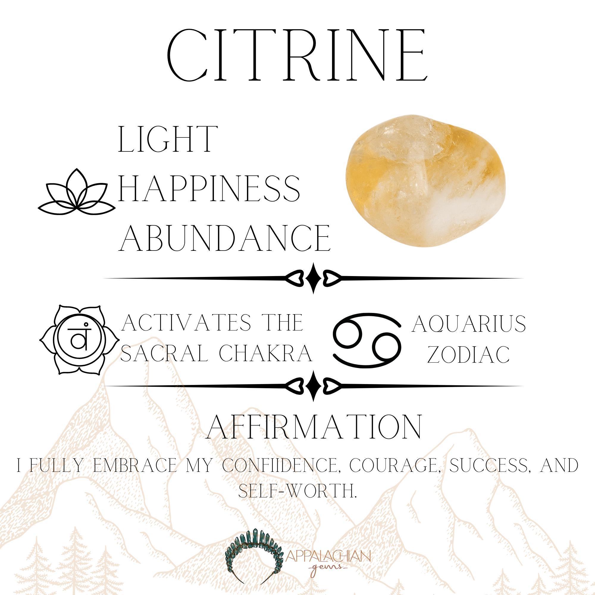 Citrine Crystal Hair Pins - Appalachian Gems