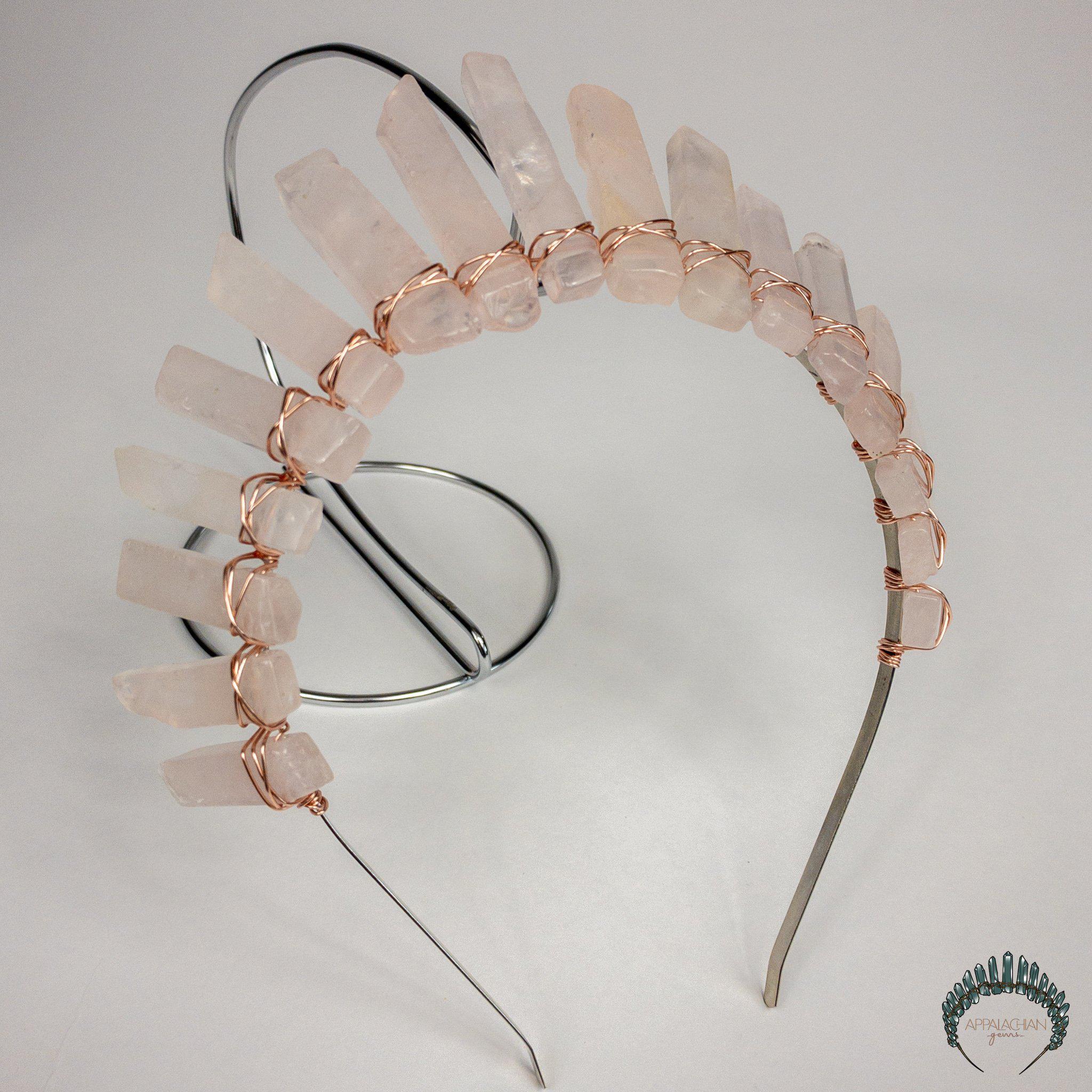 Rose Quartz Crystal Crown - Appalachian Gems