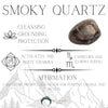 Smoky Quartz Hair Comb (Small) - Appalachian Gems