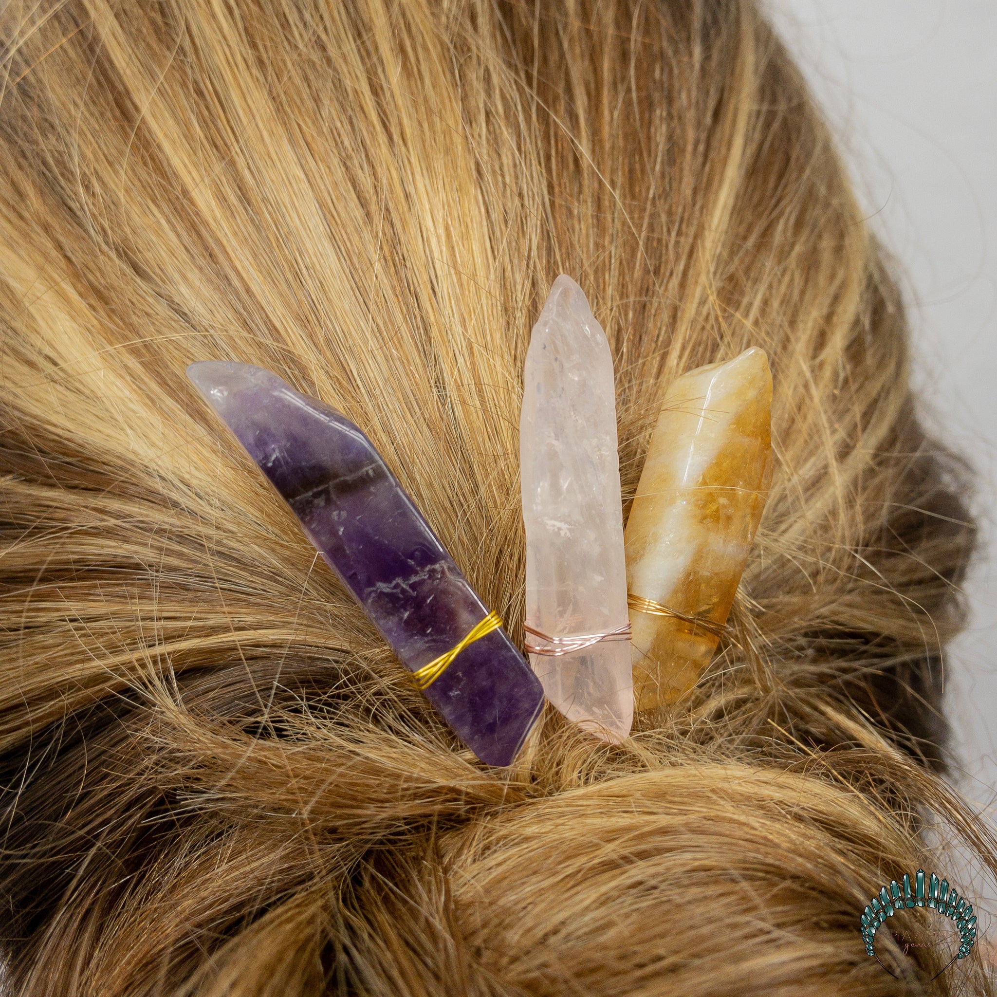 10 Pack Crystal Hair Pins - Appalachian Gems