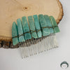 Load image into Gallery viewer, Amazonite Crystal Hair Comb - Appalachian Gems