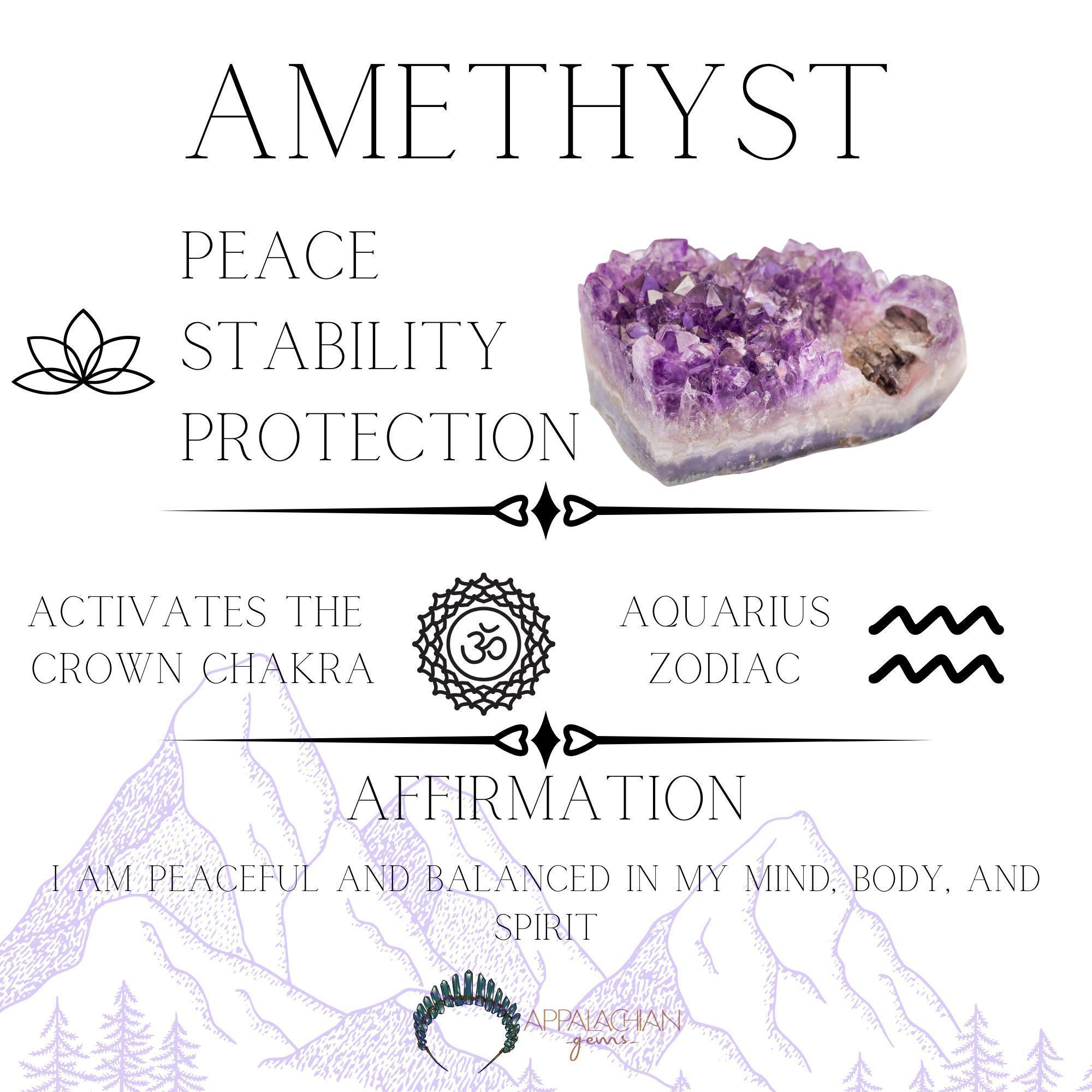 Amethyst Moon Crown - Appalachian Gems