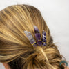 Chevron Amethyst Hair Pins - Appalachian Gems