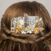 Clear Quartz Bridal Comb - Appalachian Gems