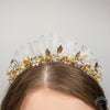 Load image into Gallery viewer, Clear Quartz Bridal Crystal Crown - Appalachian Gems