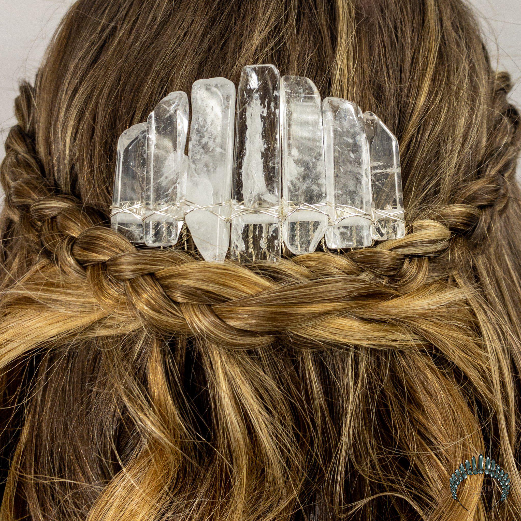 Clear Quartz Hair Comb - Appalachian Gems