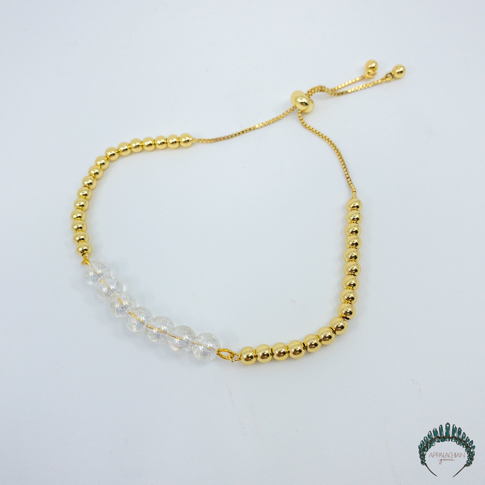 Crackle Aura Quartz Bracelet - Appalachian Gems