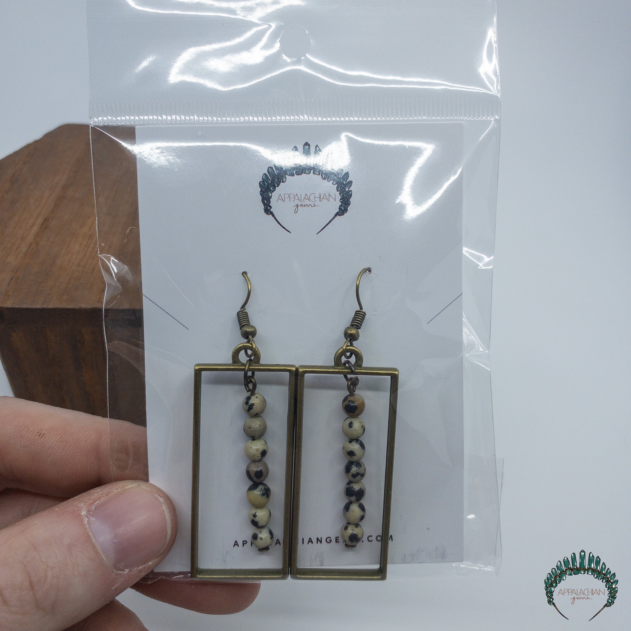 Dalmatian Jasper Bead Earrings - Appalachian Gems