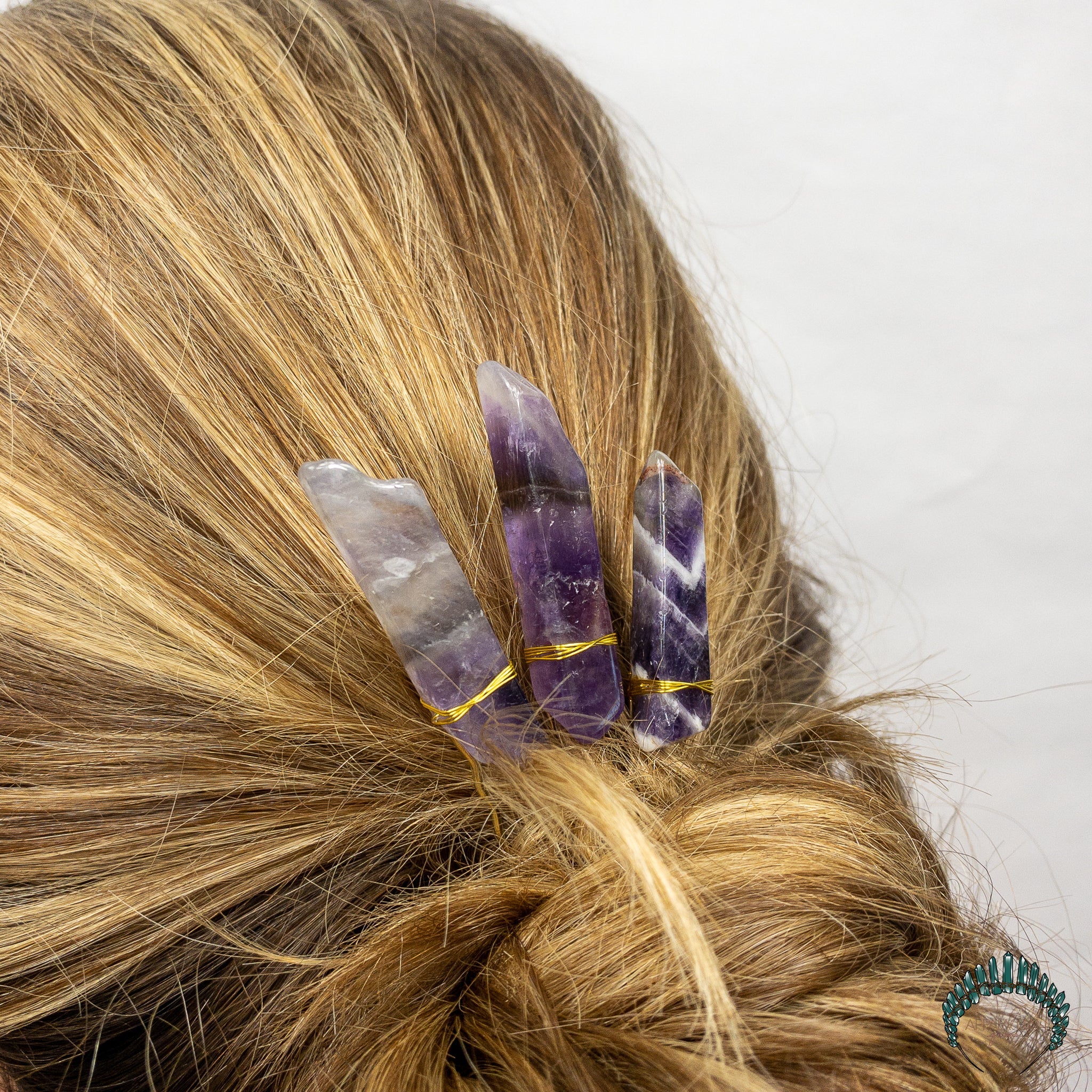 Good Luck & Prosperity Crystal Hair Pin Set - Appalachian Gems