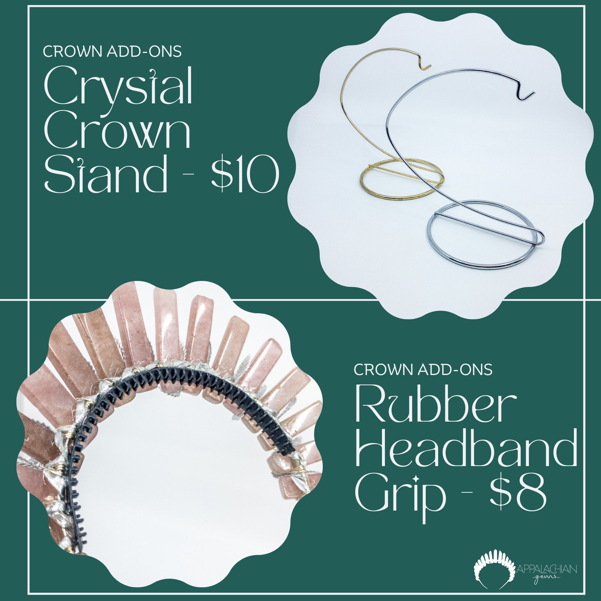 Howlite Crystal Goddess Crown - Appalachian Gems