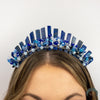 Load image into Gallery viewer, Lapis Lazuli Crystal Bridal Crown - Appalachian Gems