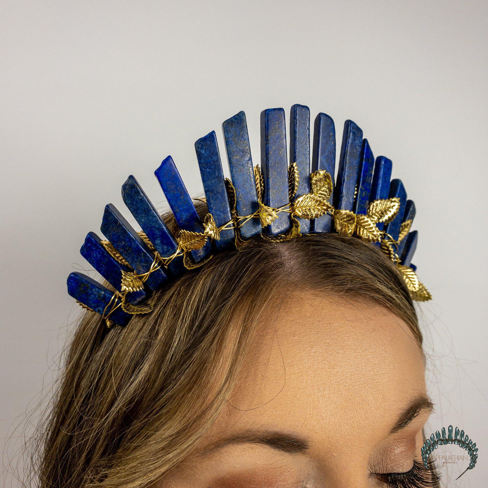 Lapis Lazuli Goddess Crown - Appalachian Gems