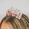 Load image into Gallery viewer, Mini Rose Quartz Bridal Tiara - Appalachian Gems