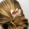 Rose Quartz Floral Hair Pins - Appalachian Gems