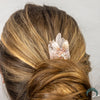 Rose Quartz Flower Comb (Small) - Appalachian Gems