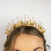 Load image into Gallery viewer, Rose Quartz Goddess Crown - Appalachian Gems