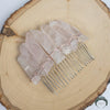 Load image into Gallery viewer, Rose Quartz Hair Comb - Appalachian Gems