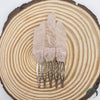 Rose Quartz Hair Comb (Small) - Appalachian Gems