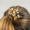 Load image into Gallery viewer, Smoky Quartz Floral Hair Pins - Appalachian Gems