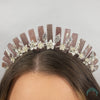 Load image into Gallery viewer, Strawberry Quartz Flower Crown - Appalachian Gems
